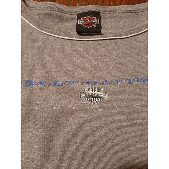 Vintage Large 2001 Harley Davidson Daytona Beach Grey Short Sleeve Tee TShirt - Picture 6 of 7